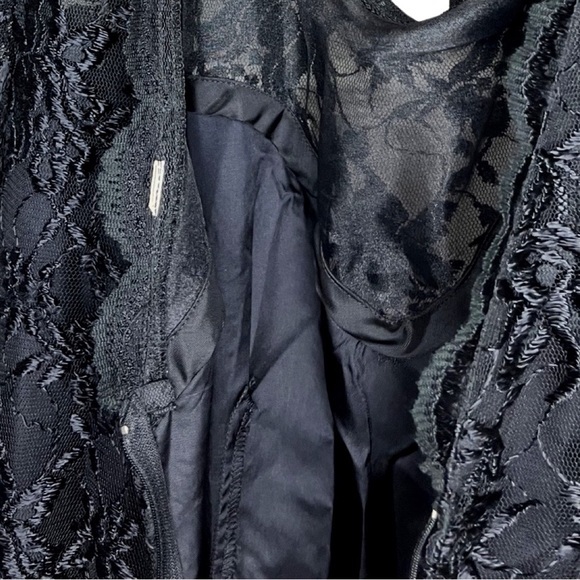 Vintage 1980's Black Balloon Lace Dress - Picture 11 of 12